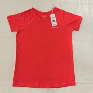BNWT Vineyard Vines girls performance tee in neon coral, size XL